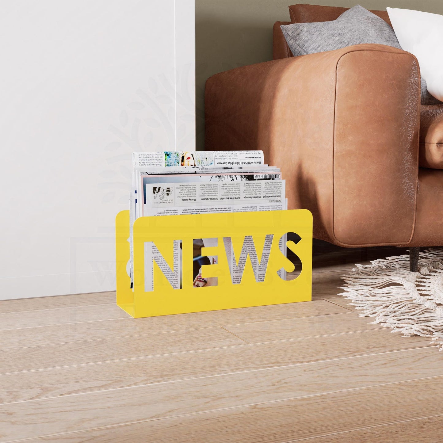 Newspaper and Magazine Rack for Wall