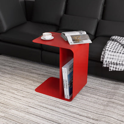 C Side Functional Magazine Holder Metal Table