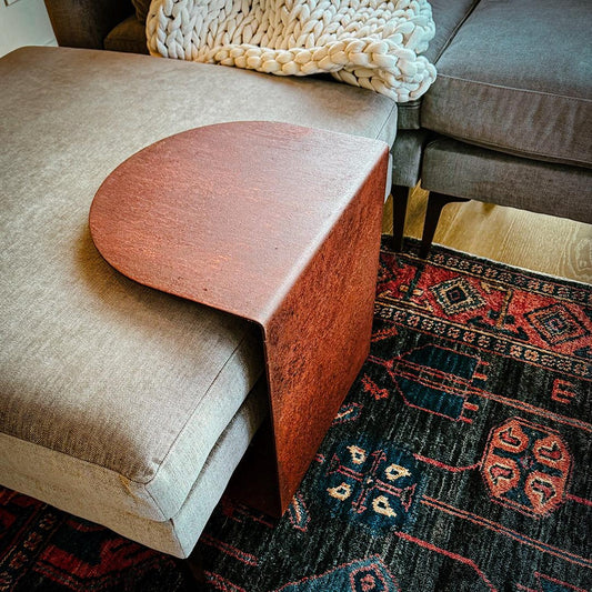 RustEdge - Metal Side Table