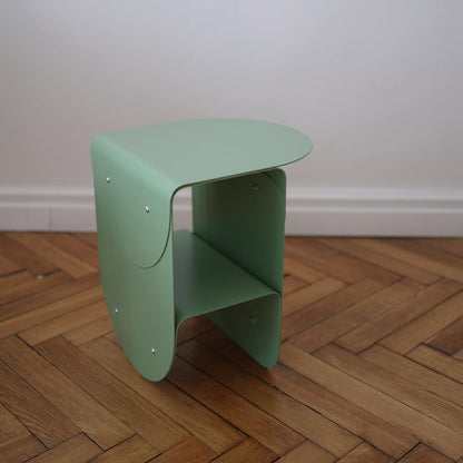 Arc Bedside Table – Coated Steel Edition