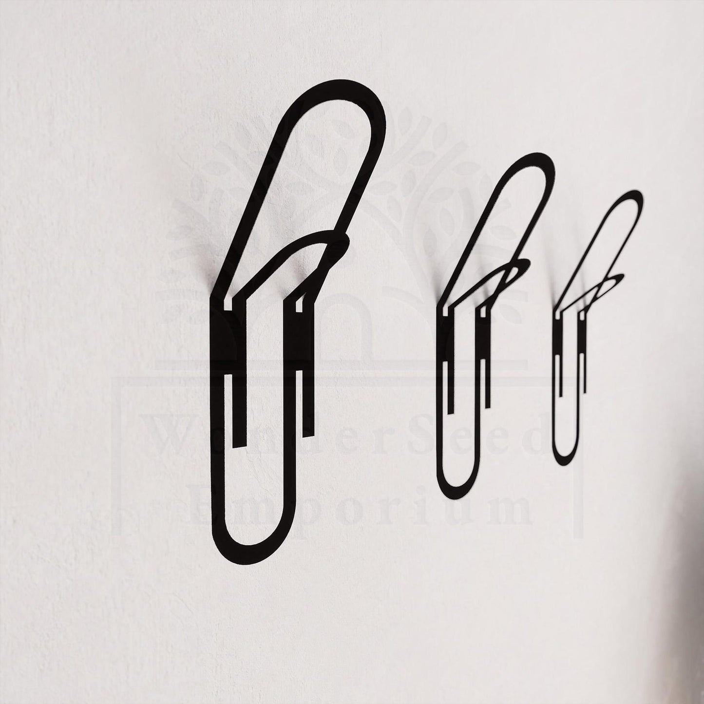 Wall Mounted Paperclip Clothes Hanger