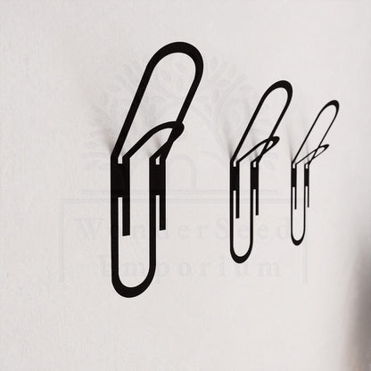 Wall Mounted Paperclip Clothes Hanger