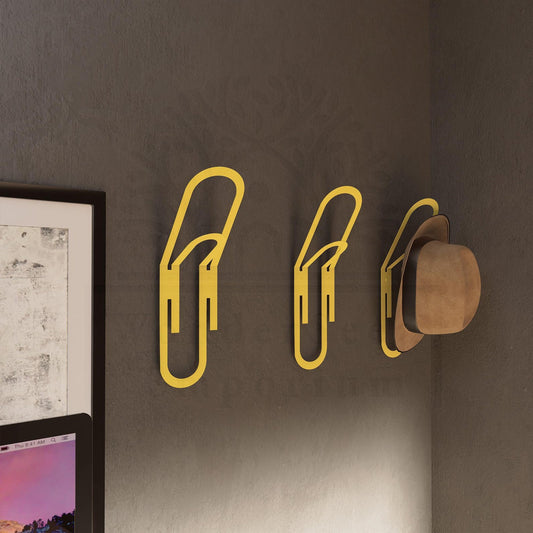 Wall Mounted Paperclip Clothes Hanger