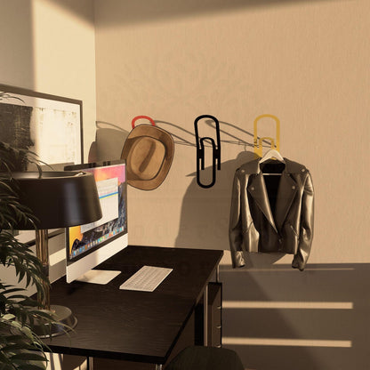 Wall Mounted Paperclip Clothes Hanger