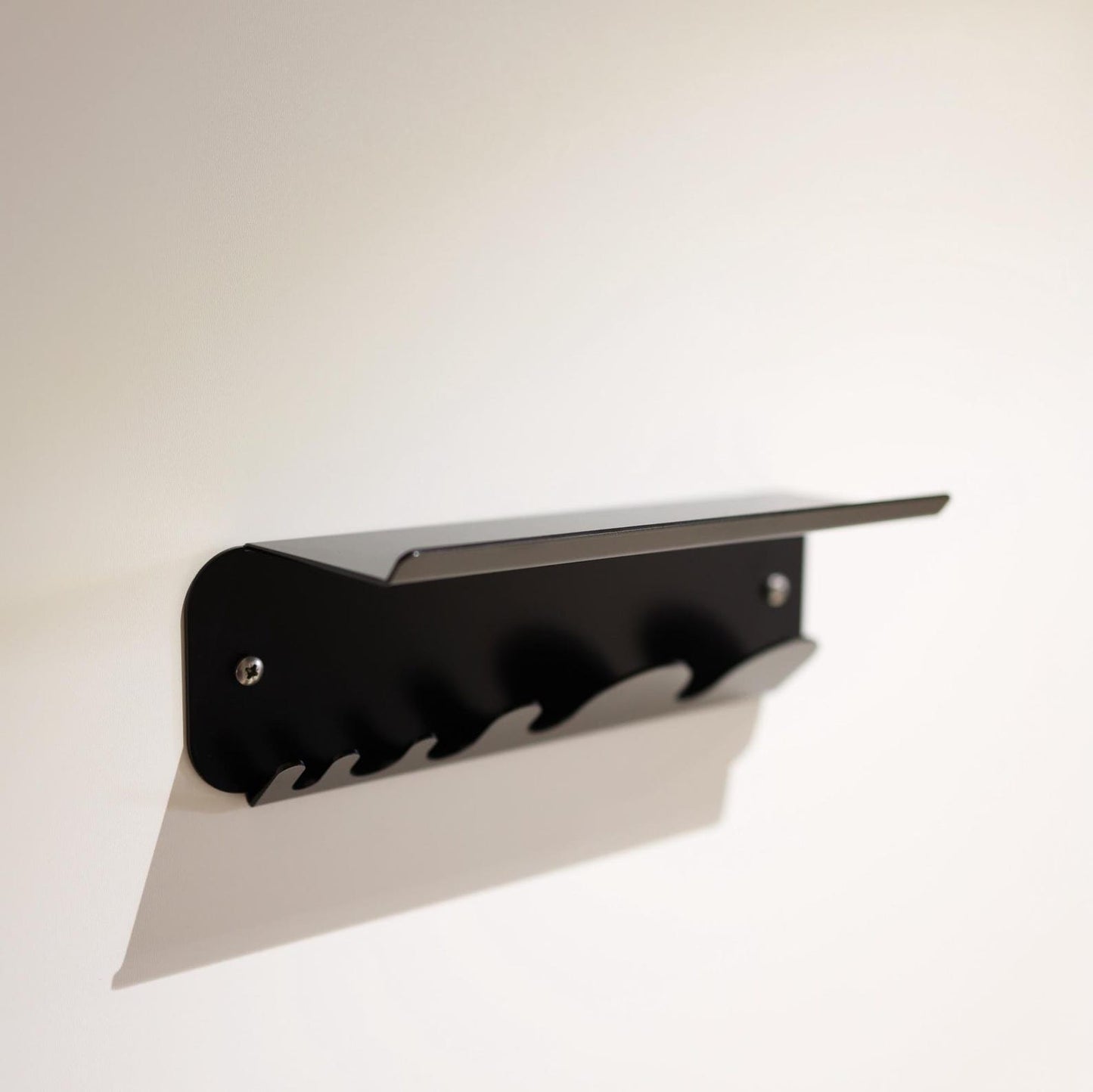 Dark green metal key holder for wall