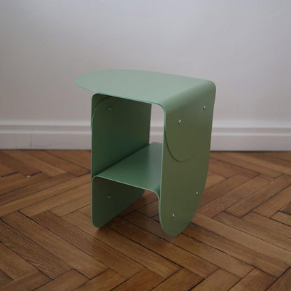 Arc Bedside Table – Coated Steel Edition