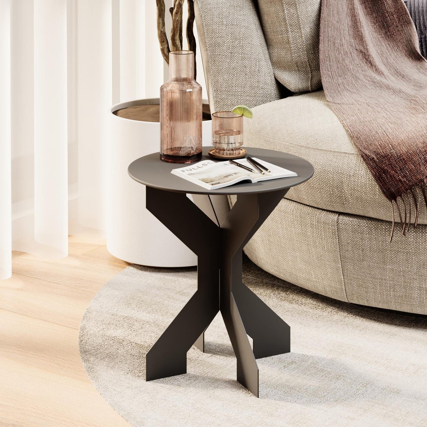 Round Metal Coffee Table