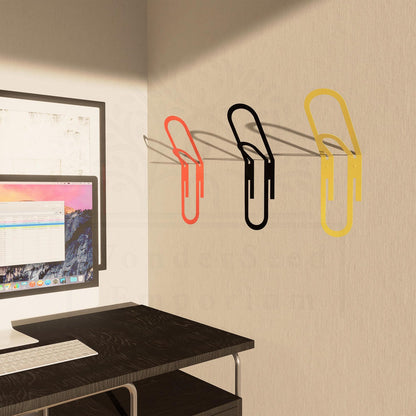 Wall Mounted Paperclip Clothes Hanger