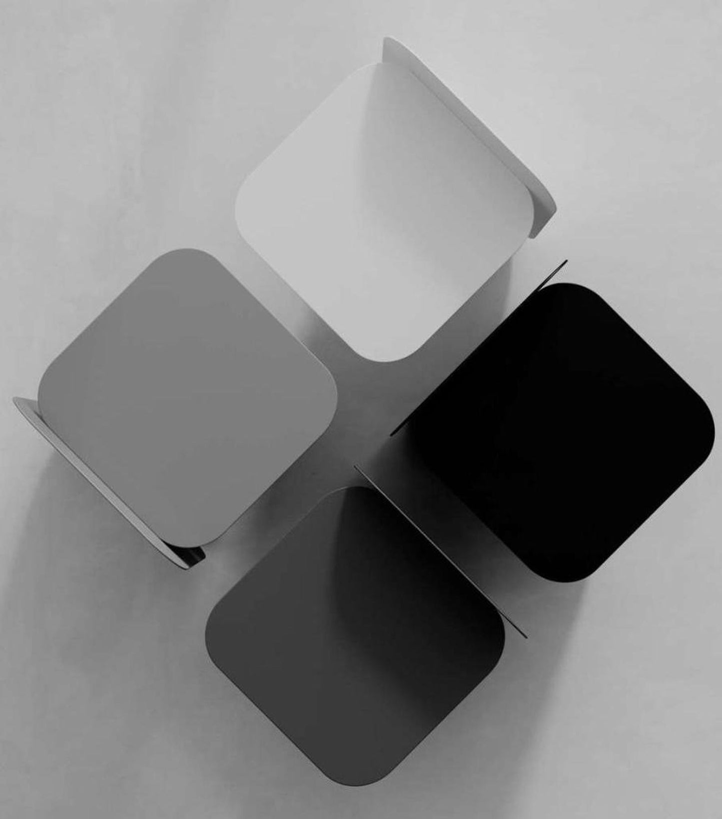 Modern Square Metal Coffee Table