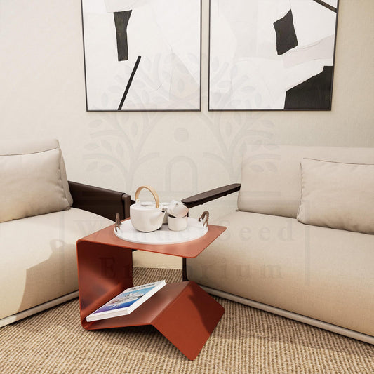 Double Sided Modern Metal Coffee Table