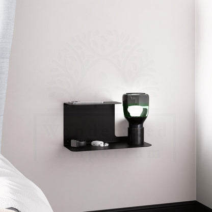 Floating Bedside Metal Shelf