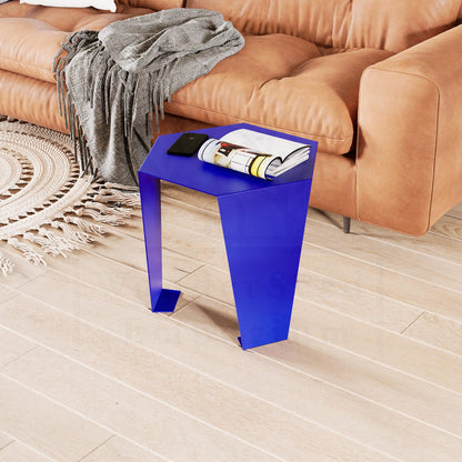 Geometric Single Piece Metal Table