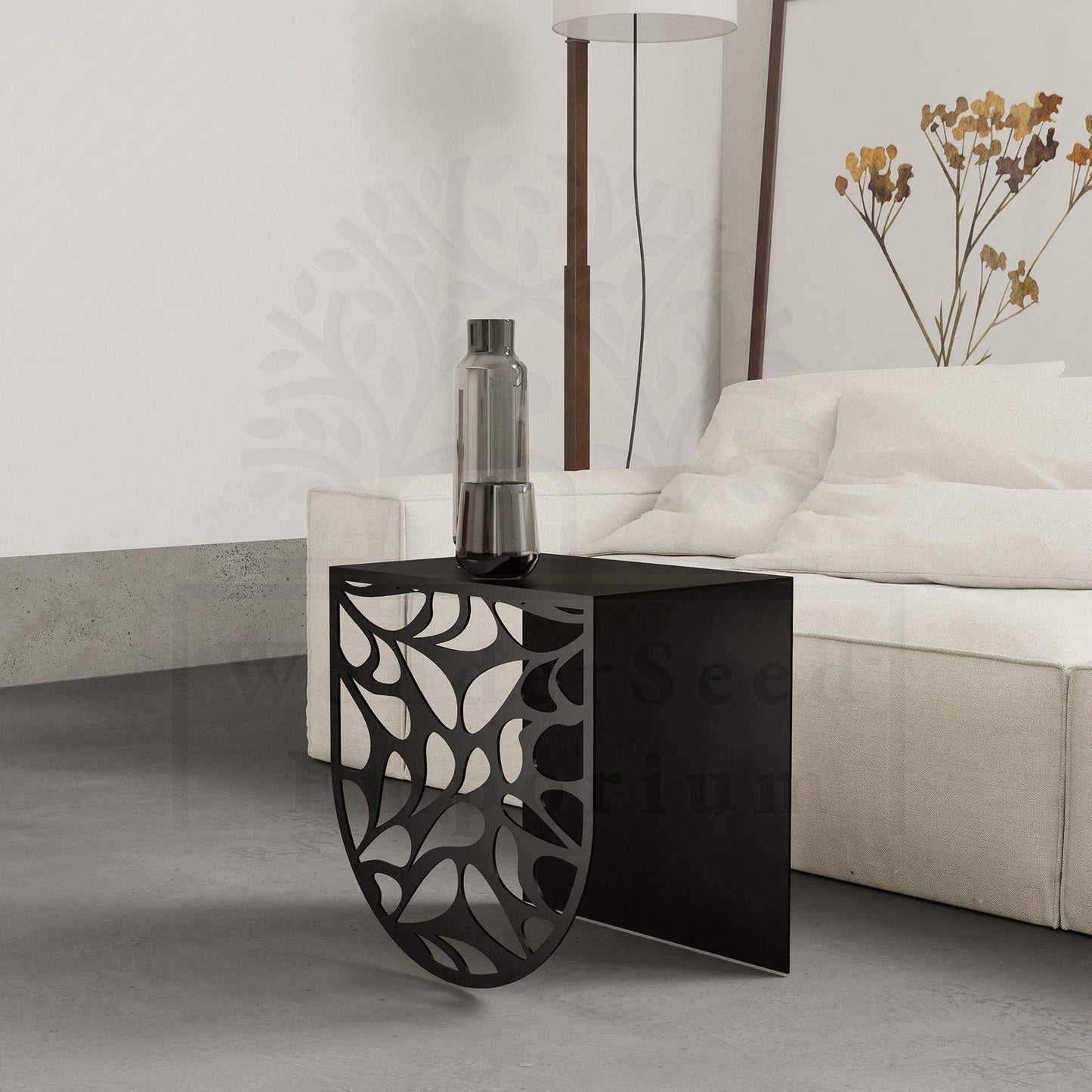 Modern Patterned Metal Coffee Metal Table