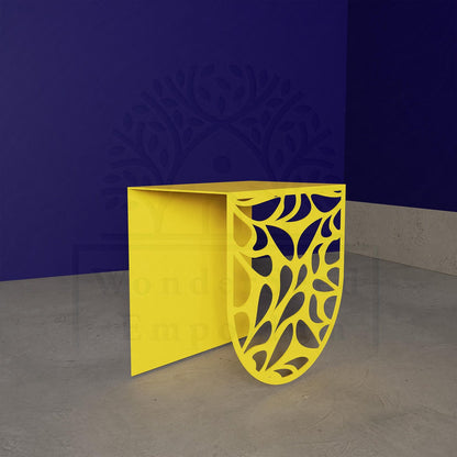 Modern Patterned Metal Coffee Metal Table