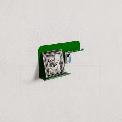 Minimalist Key Holder with Metal Shelf