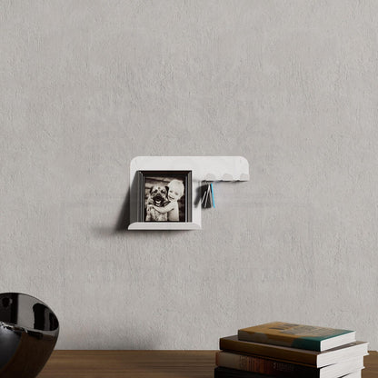 Minimalist Key Holder with Metal Shelf