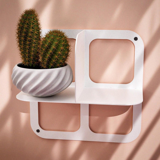 Metal Wall Decor Floating Book Shelf