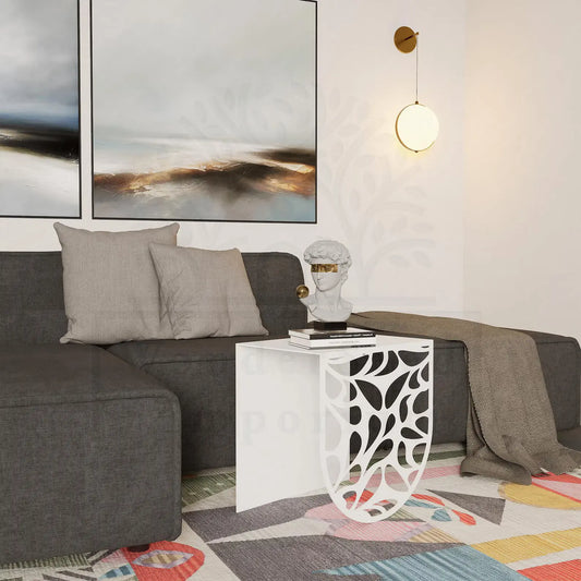 Modern Patterned Metal Coffee Metal Table