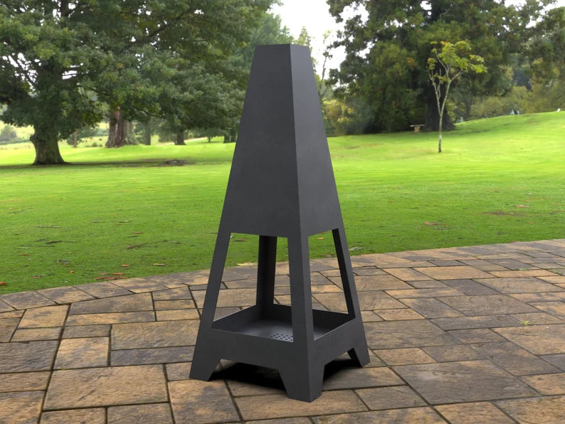 Four-sided Pyramid Metal Fire Pit