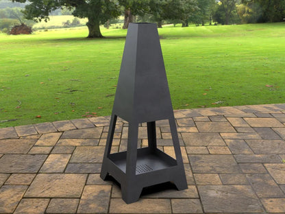 Four-sided Pyramid Metal Fire Pit