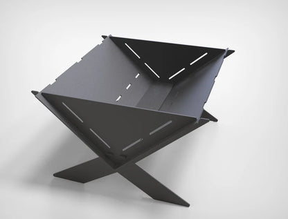 The Apex X Metal Fire Pit + BBQ Grill