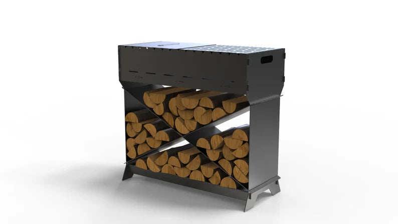 Brazier X V2 Metal Fire Pit + BBQ Grill