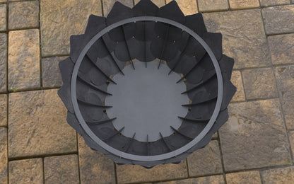 Leaves Scales Metal Fire Pit
