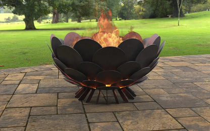 Round Scales Metal Fire Pit