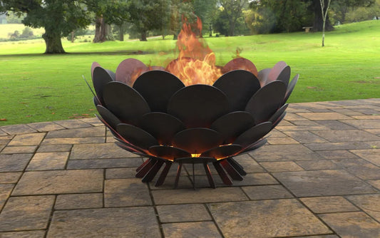 Round Scales Metal Fire Pit