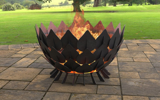 Leaves Scales Metal Fire Pit