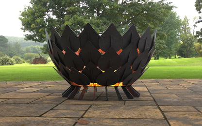 Leaves Scales Metal Fire Pit