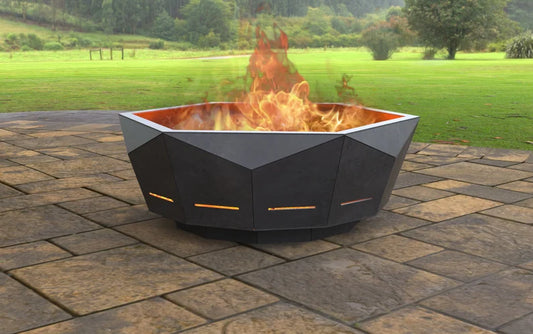 GeoGlow Metal Fire Bowl