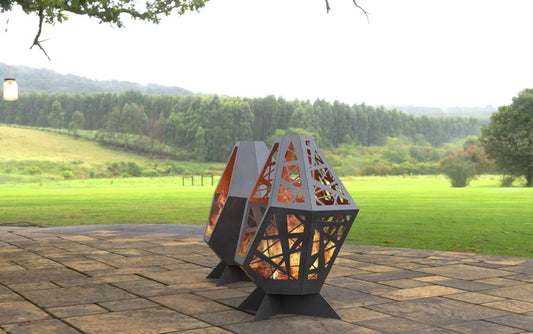 Radiant Duo Metal Fire Pit, Set of 2 Pieces