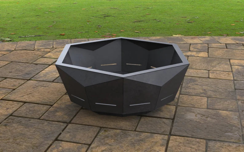 GeoGlow Metal Fire Bowl