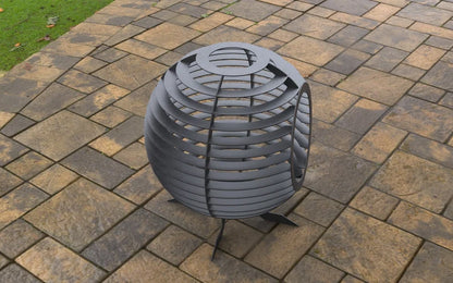Sphere Ball with round hole Metal Fire Pit