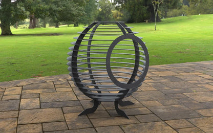 Sphere Ball with round hole Metal Fire Pit