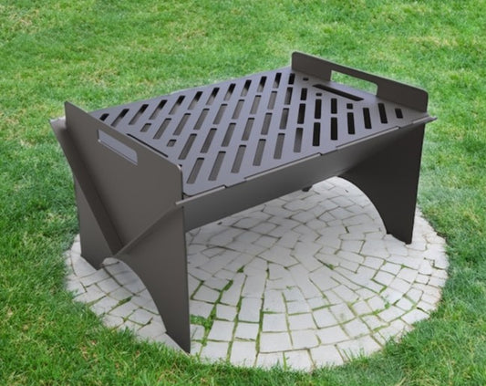 Fire Blaze Metal Fire Pit + BBQ Grill