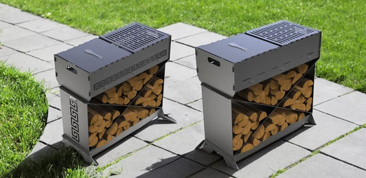 Brazier X V2 Metal Fire Pit + BBQ Grill