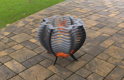 Segmental Octahedral Metal Fire Pit