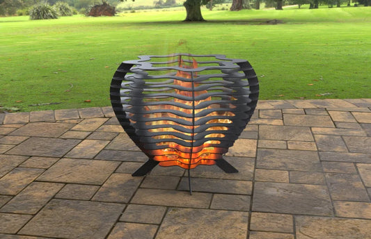 Segmental Octahedral Metal Fire Pit