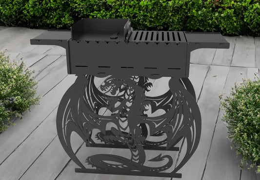 Dragon Inferno Metal Fire Pit + BBQ Grill