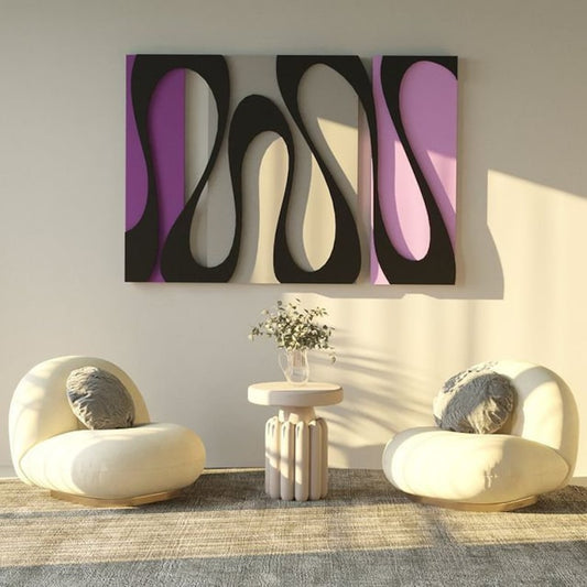 Serenade of Curves Metal Wall Art