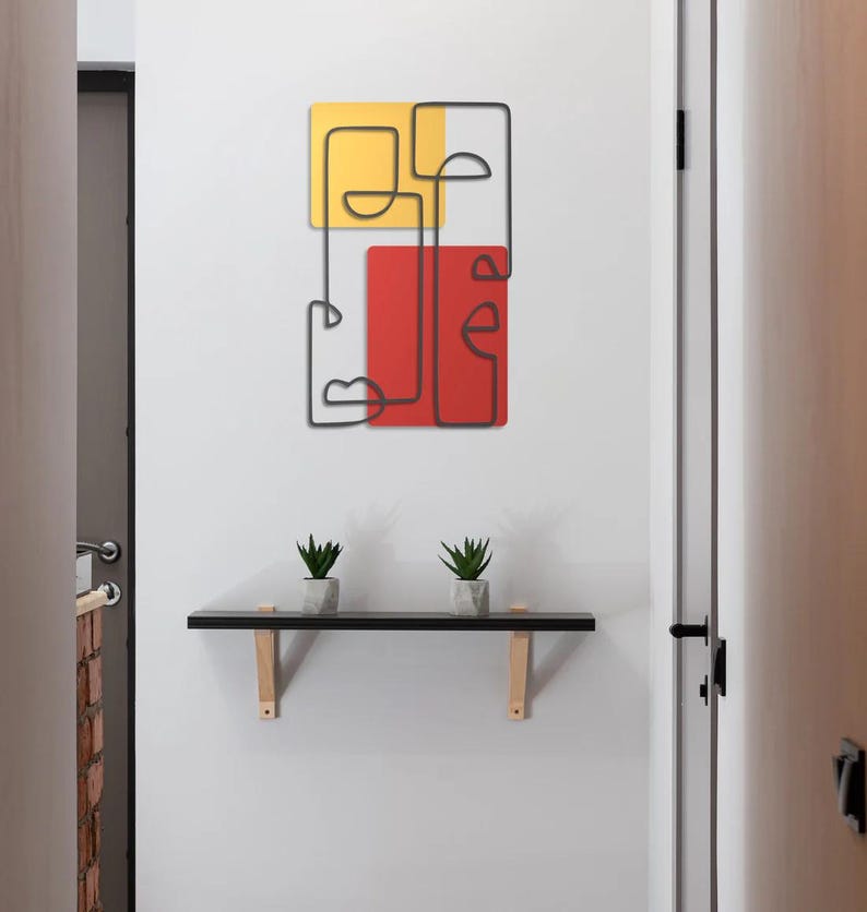 Picasso face Metal Wall Art