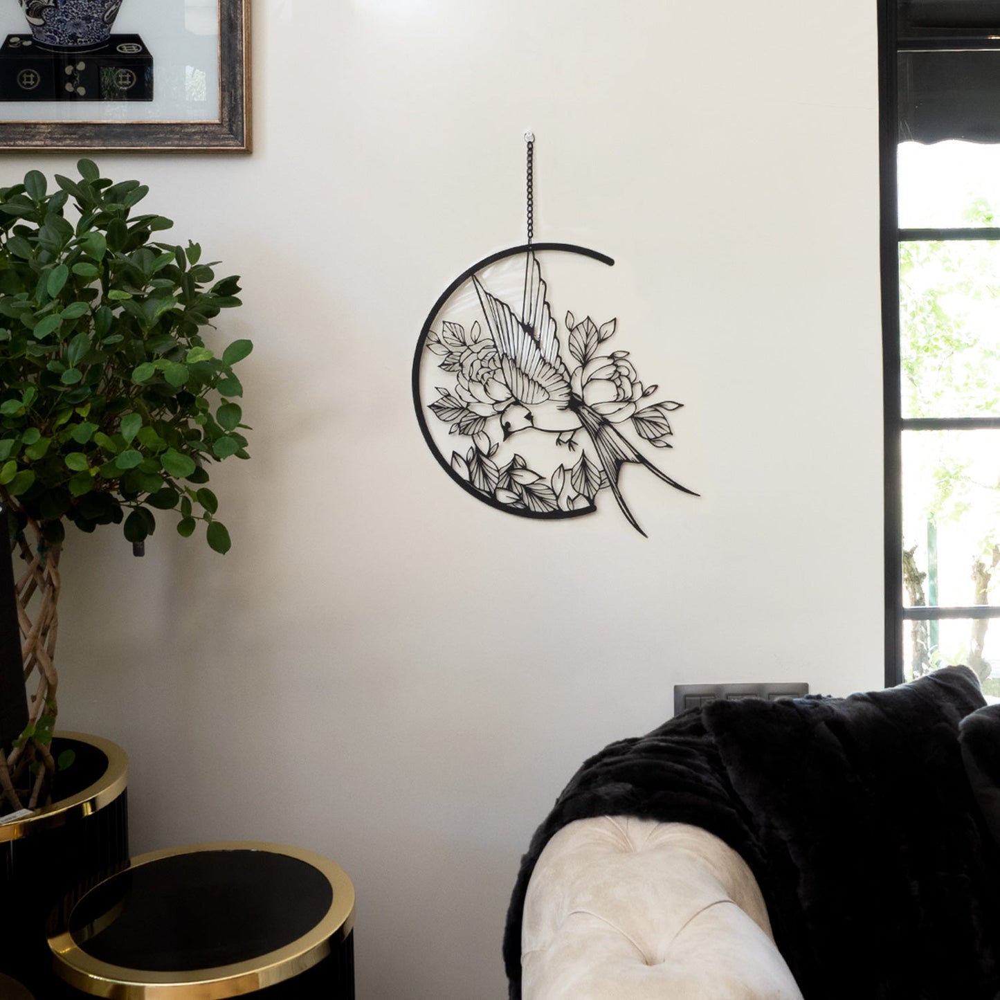 Swallow Metal Wall Art