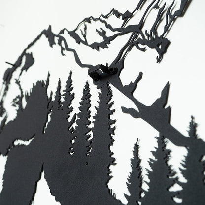 Landscape Bear Metal Wall Art