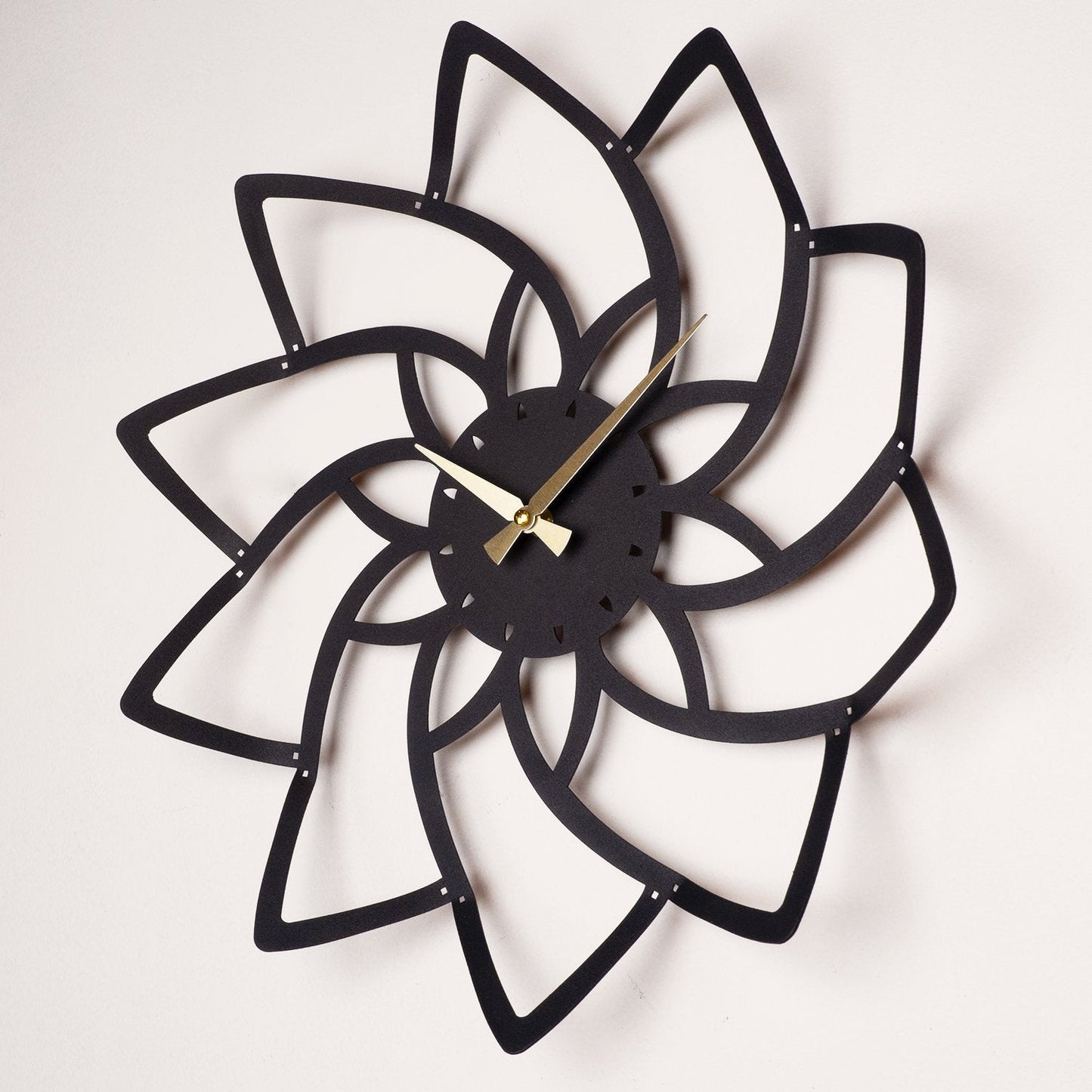 Lotus Metal Wall Clock