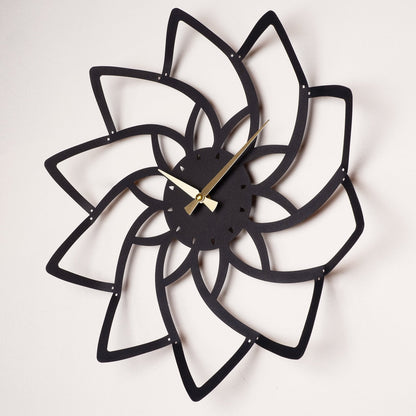 Lotus Metal Wall Clock