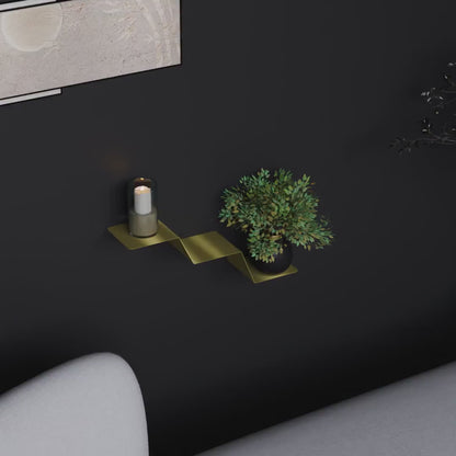Floating Flower Pot Metal Shelf with 3 Tier Storage