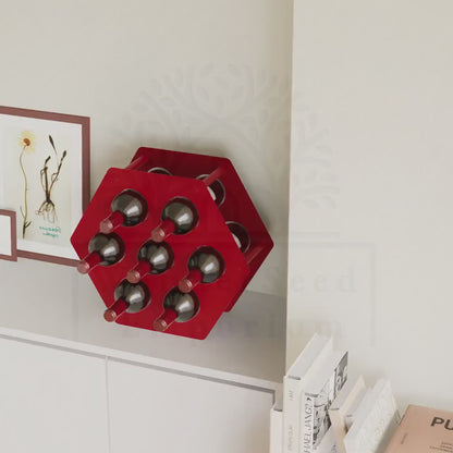 Honeycomb Wine Bottle Metal Holder