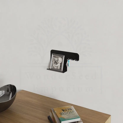 Minimalist Key Holder with Metal Shelf